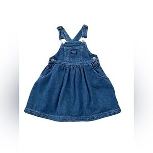 Vintage Oshkosh Size 4T Denim Jumper Skirtall Dress